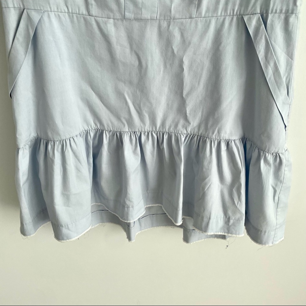 All Saints Blue Ruffle Bottom Dress - Picture 3 of 8